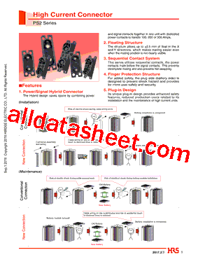 PS2-1618PCFA Datasheet PDF - Hirose Electric