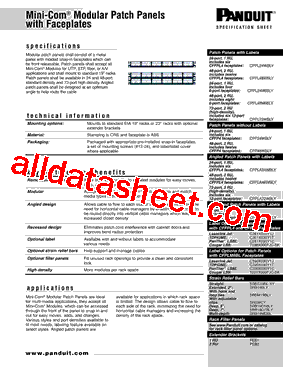 CPPL48M6BLY Datasheet PDF - PANDUIT CORP.