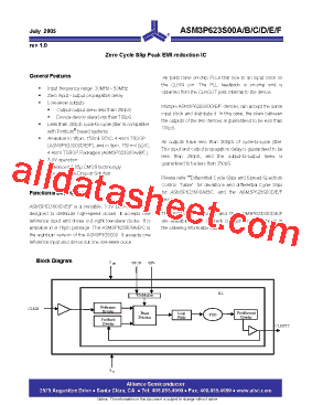 ASM3P623S00AG-08-TR Datasheet PDF - Alliance Semiconductor Corporation