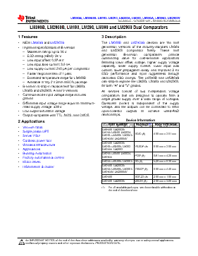 LM393D Datasheet PDF - Texas Instruments