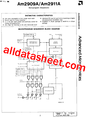 AM29803A Datasheet PDF - Advanced Micro Devices