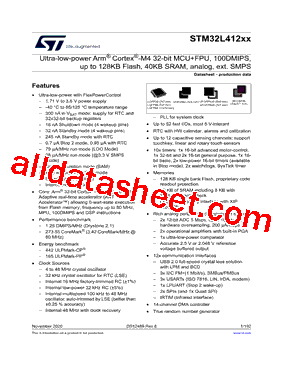 STM32L412RBT3TR Datasheet PDF - STMicroelectronics