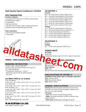10RS-5A-R6-R Datasheet PDF - M-System Co.,Ltd.