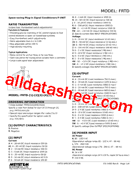 FRTD-R-AF-R Datasheet PDF - M-System Co.,Ltd.