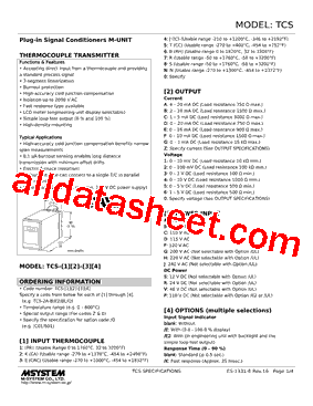 TCS-0Z-D/Q Datasheet PDF - M-System Co.,Ltd.