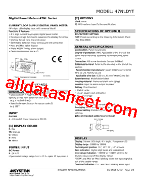 47NLDYT-R-R Datasheet PDF - M-System Co.,Ltd.