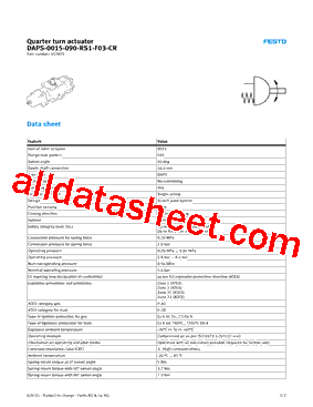 552875 Datasheet PDF - Festo Corporation.