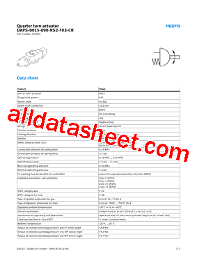 552876 Datasheet PDF - Festo Corporation.