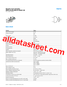 552872 Datasheet PDF - Festo Corporation.