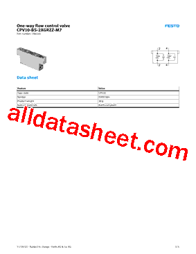 184140 Datasheet PDF - Festo Corporation.