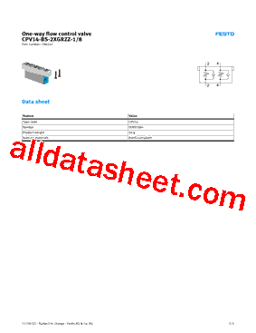 184142 Datasheet PDF - Festo Corporation.