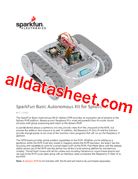 KIT-15302 Datasheet PDF - SparkFun Electronics