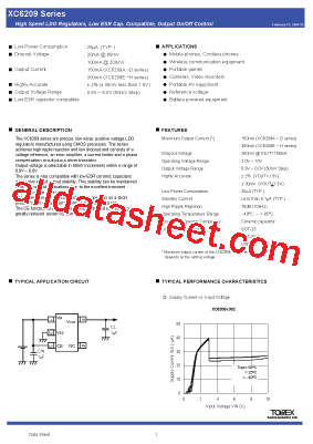 XC6209B122PR Datasheet PDF - Torex Semiconductor