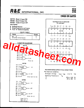 4072B Datasheet PDF - R & E International, Inc.