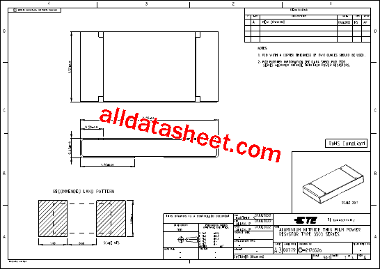 3503G2B412RFTD Datasheet PDF - TE Connectivity Ltd