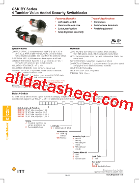 BY21AF2CWCMB2 Datasheet PDF - ITT Industries