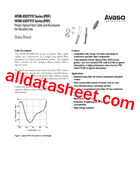 HFBR-RNS500Z Datasheet PDF - AVAGO TECHNOLOGIES LIMITED