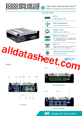 EC600-RPSA06C6-R Datasheet PDF - DFI Inc