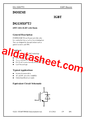 DG120X07T2 Datasheet PDF - StarPower Europe AG