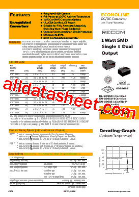 R1D10-1505 Datasheet PDF - Recom International Power