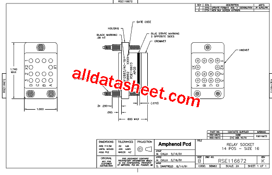 RSE116672 Datasheet PDF - Amphenol PCD, Inc