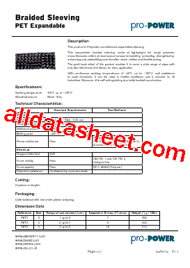 PETGY15BG5 Datasheet PDF - Pro-Power