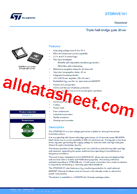 STDRIVE101 Datasheet PDF - STMicroelectronics