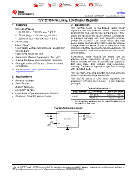 TLV70213DBVR Datasheet PDF - Texas Instruments