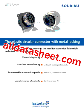 UTP24DCG Datasheet PDF - SOURIAU-SUNBANK Connection Technologies
