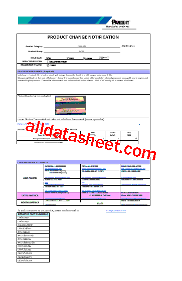 CPPL24WRBLY Datasheet PDF - PANDUIT CORP.