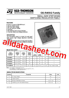 GS-R415/2 Datasheet PDF - STMicroelectronics
