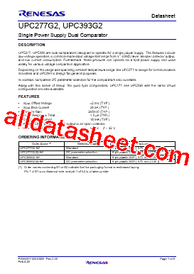 UPC277G25-AP Datasheet PDF - Renesas Technology Corp