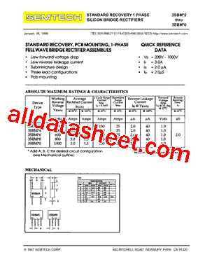 3SBM Datasheet PDF - Semtech Corporation