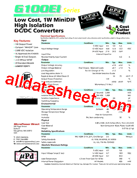 G128EI Datasheet PDF - MicroPower Direct, LLC