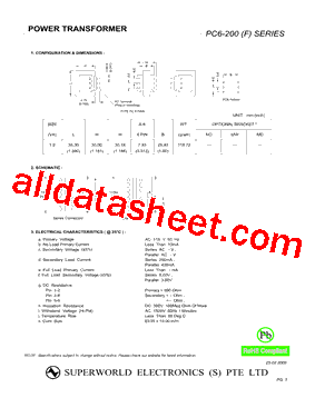 PC6-200 Datasheet PDF - Superworld Electronics