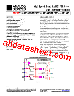 ADP3634ARDZ Datasheet PDF - Analog Devices