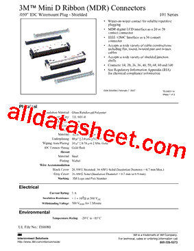 10150-6000EC Datasheet PDF - 3M Electronics