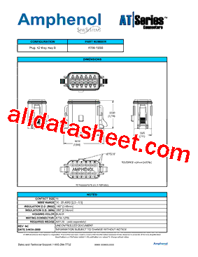 AT06-12SB Datasheet PDF - Amphenol Corporation
