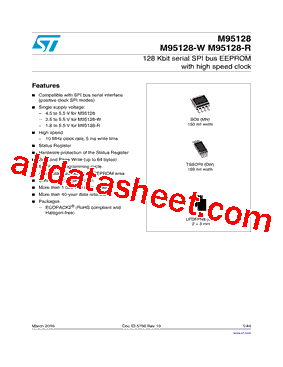 M95128-R Datasheet PDF - STMicroelectronics