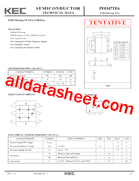 PF0347TE6 Datasheet PDF - KEC(Korea Electronics)