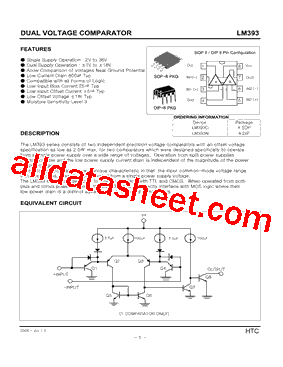 LM393D Datasheet PDF - HTC Korea TAEJIN Technology Co.