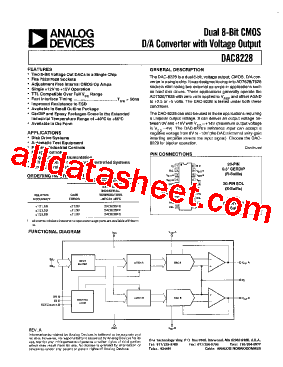 DAC8228FR Datasheet PDF - Analog Devices