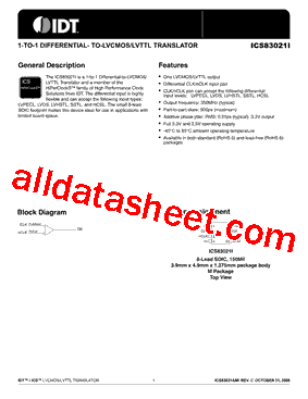 83021AMI Datasheet PDF - Integrated Device Technology