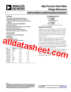 ADR525ART-R2 Datasheet PDF - Analog Devices