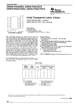 CD74ACT573M96 Datasheet PDF - Texas Instruments
