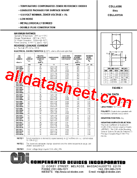 CDLL4898 Datasheet PDF - Compensated Deuices Incorporated