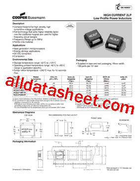 HC2LP-R68-R Datasheet PDF - Cooper Bussmann, Inc.