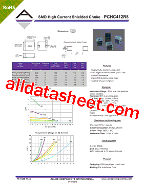 PCHC412R8-2R2M-RC Datasheet PDF - Allied Components International