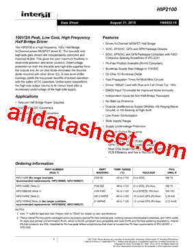 HIP2100IB Datasheet PDF - Intersil Corporation