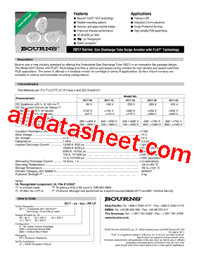 2017-42 Datasheet PDF - Bourns Electronic Solutions